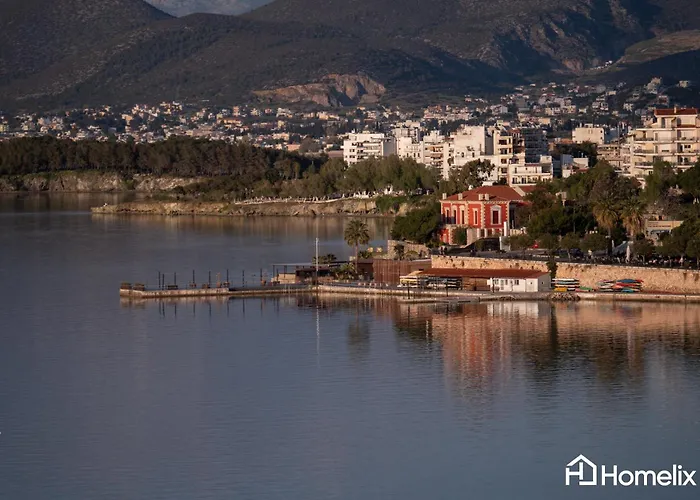 Apartment 30m² Cosy With Panoramic Sea View Chalkida